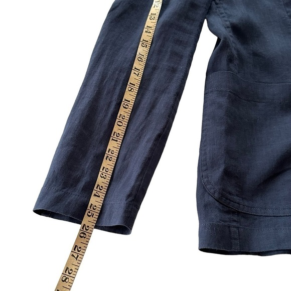 MANGO MNG NAVY LINEN BLAZER SIZE 40 - Picture 9 of 10